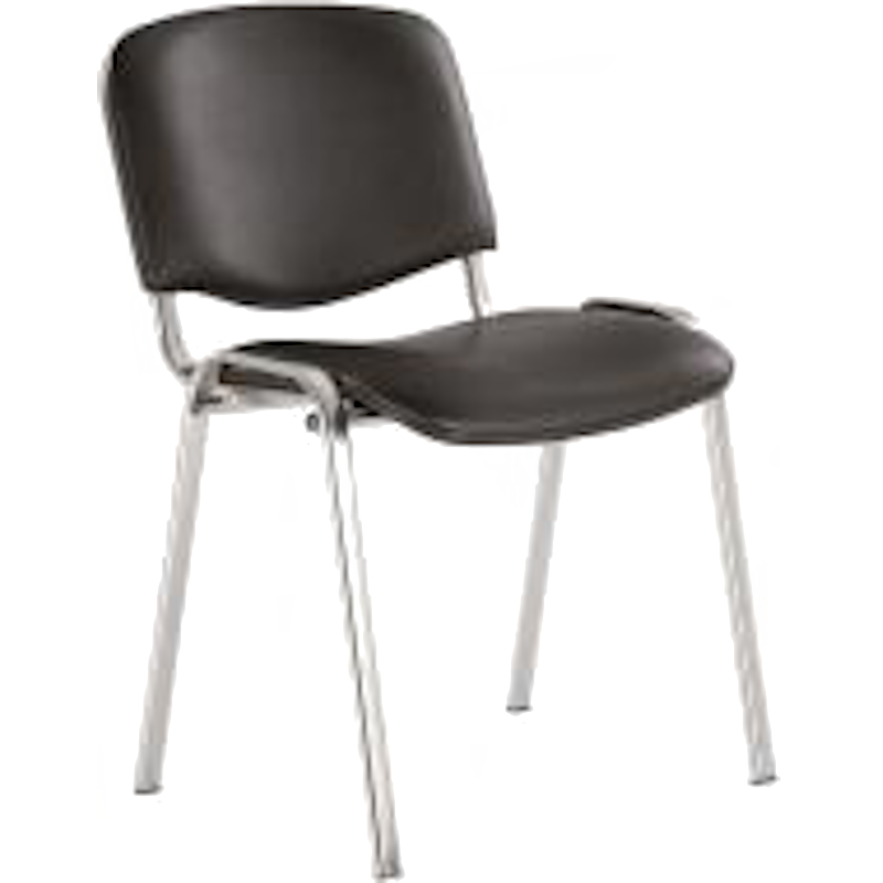 Стілець офісний NOWY STYL (ISO-17 CHROME V-14) екошкіра, хромований, 500мм